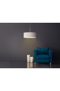 Lampa wisząca do salonu SINTRA fi - 50 cm - kolor szary melanż  Lysne