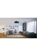Plafon sufitowy do salonu WENECJA fi - 40 cm - kolor jasny szary  Lysne