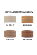 Lampa Sufitowa  kuchenna WENECJA ECO fi - 60 cm - kolor kasztanowy  Lysne
