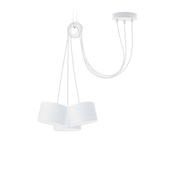 Lampa Biała  wisząca WAIKIKI W3  Lysne