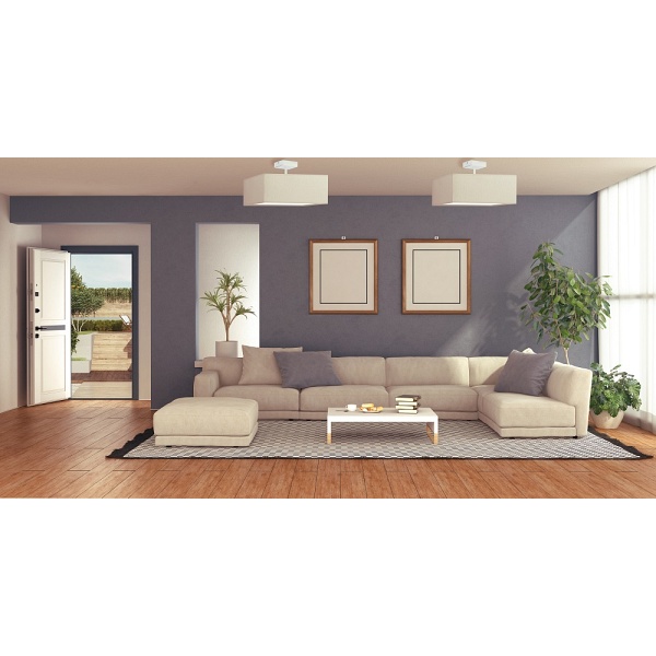 Plafon do kuchni ALBA - kolor biały  Lysne