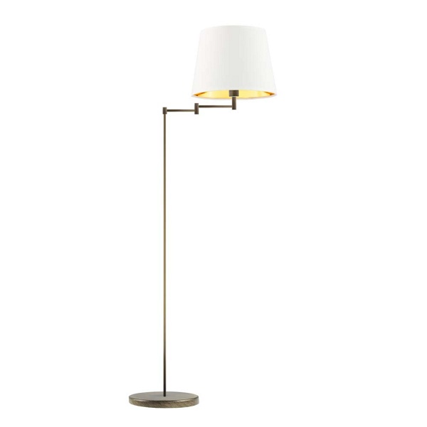 Lampa podłogowa do salonu ASTI GOLD  Lysne