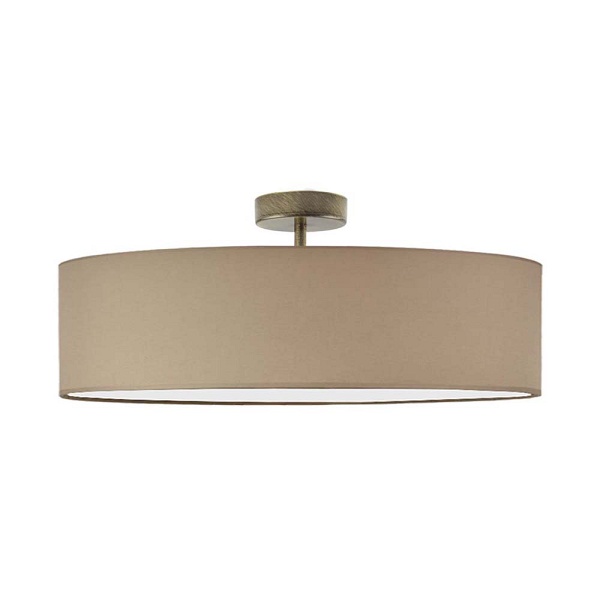 Plafon Nowoczesny  do salonu WENECJA fi - 60 cm - kolor beżowy  Lysne