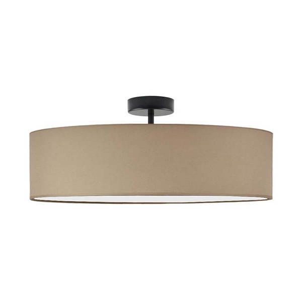 Plafon Nowoczesny  do salonu WENECJA fi - 60 cm - kolor beżowy  Lysne