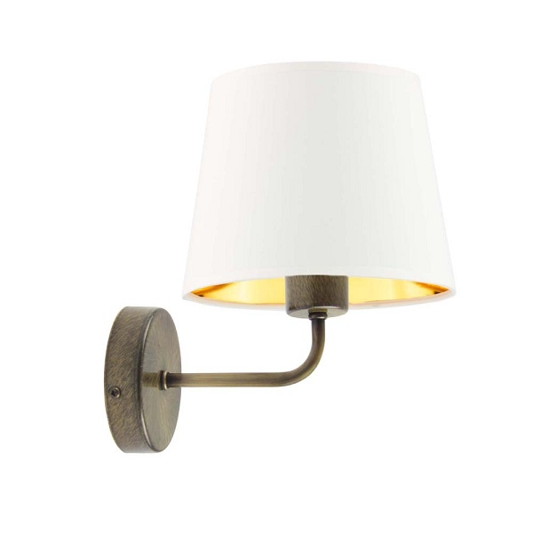 Kinkiet Biały  RIMINI GOLD  Lysne