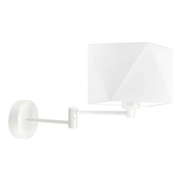 Kinkiet Biały  w stylu skandynawskim HANOI  Lysne