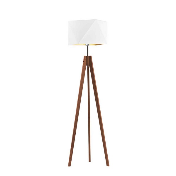 Lampa podłogowa do salonu LAGOS GOLD  Lysne