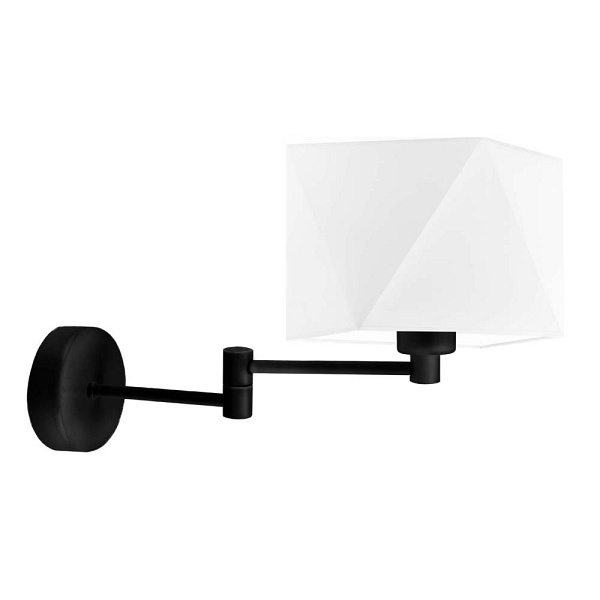 Kinkiet Czarny  z regulowanym ramieniem HANOI  Lysne