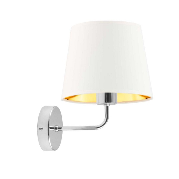 Kinkiet Biały  RIMINI GOLD  Lysne