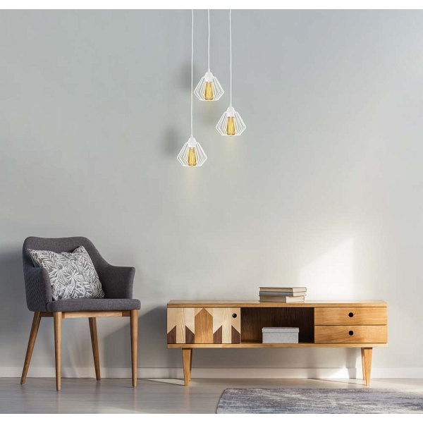 Lampa Czarna  druciana LAVIS LOFT  Lysne