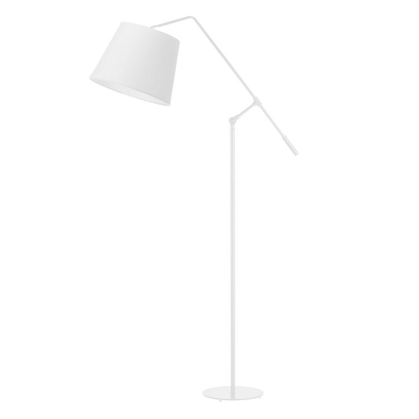 Lampa Biała  podłogowa do sypialni FOYA  Lysne