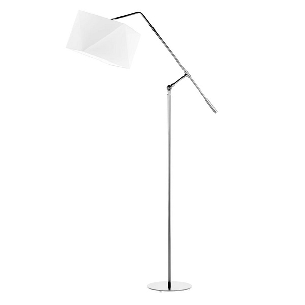 Nowoczesne oświetlenie podłogowe COLMA z czarnym włącznikiem   Lysne