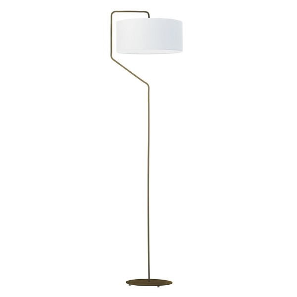 Lampa Biała  stojąca do salonu TESALLIA   Lysne
