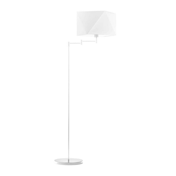 Lampa Biała  stojąca z regulowanym przegubem SANTIAGO  Lysne