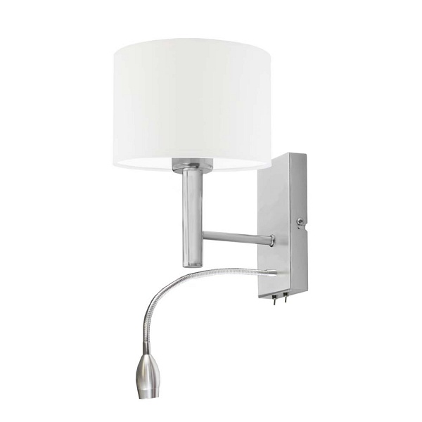 Kinkiet do sypialni FLORYDA ECO z peszlem ledowym  Lysne