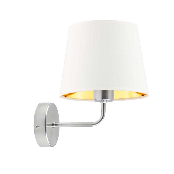 Kinkiet Biały  RIMINI GOLD  Lysne