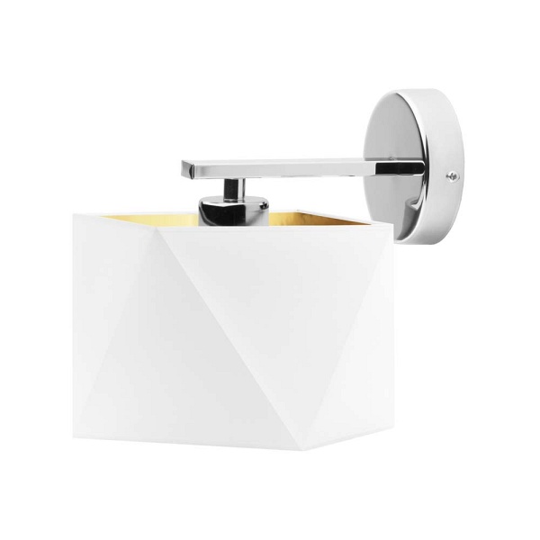 Lampa Biała  ścienna PATNA GOLD  Lysne
