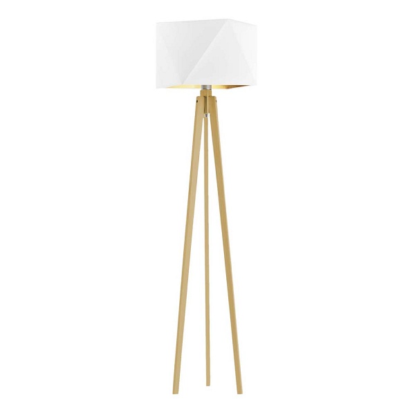 Lampa Drewniana  stojąca BOMBAJ GOLD  Lysne