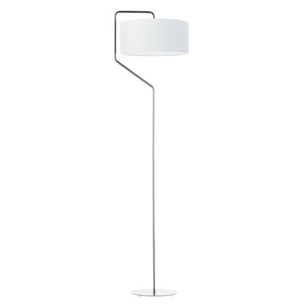 Lampa Biała  stojąca do salonu TESALLIA   Lysne