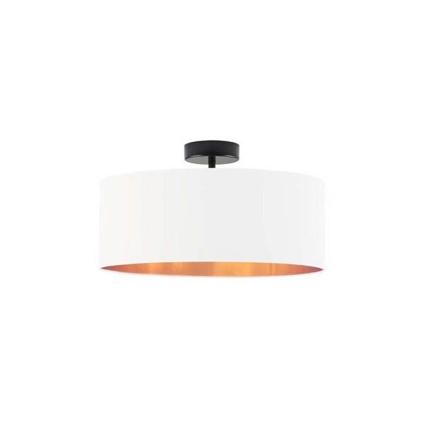 Plafon Czarny  ze złotym wnętrzem WENECJA GOLD fi - 40 cm   Lysne