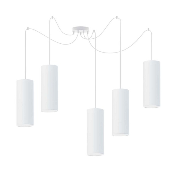 Lampa Biała  wisząca VIZELA T5  Lysne