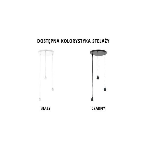 Lampa Czarna  druciana LAVIS LOFT  Lysne