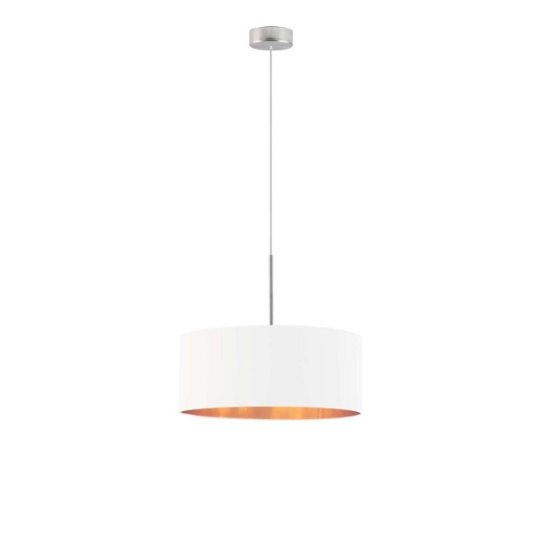 Lampa Biała  wisząca do salonu SINTRA GOLD fi - 40 cm  Lysne