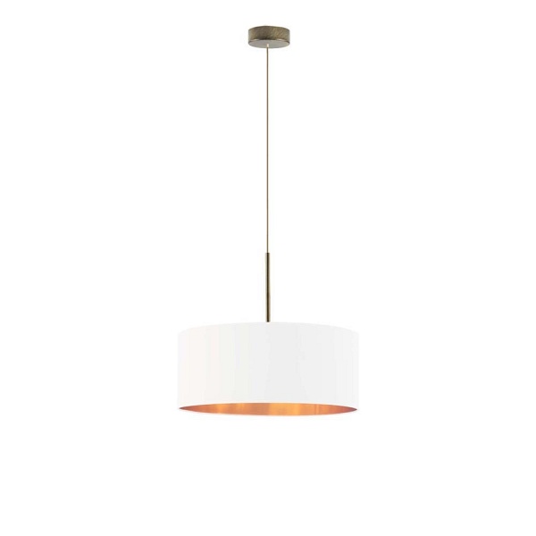 Lampa Biała  wisząca do salonu SINTRA GOLD fi - 40 cm  Lysne