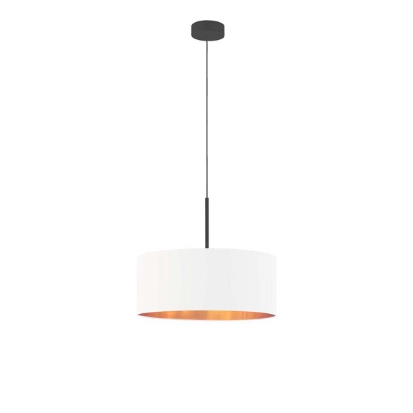 Lampa Biała  wisząca do salonu SINTRA GOLD fi - 40 cm  Lysne