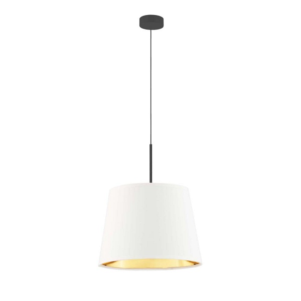 Lampa Czarna  wisząca z regulacją wysokości SARI GOLD  Lysne