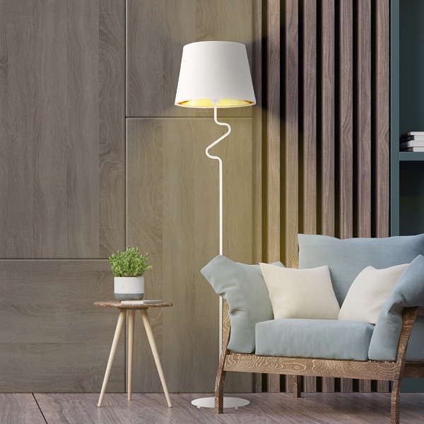 Lampa stojąca podłogowa FOGO GOLD  Lysne