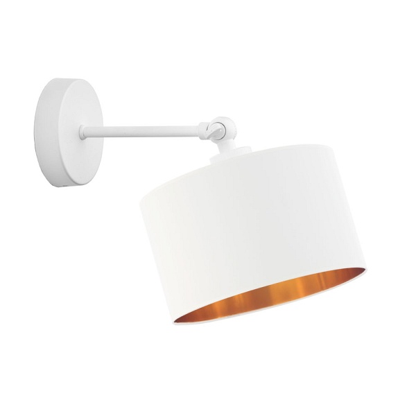 Designerska oprawa ścienna w białym kolorze TETE GOLD  Lysne