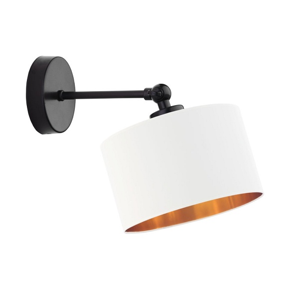 Designerska oprawa ścienna w białym kolorze TETE GOLD  Lysne