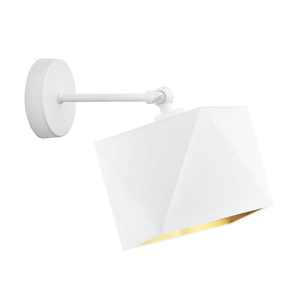 Nowoczesna oprawa ścienna w białym kolorze ULSAN GOLD  Lysne