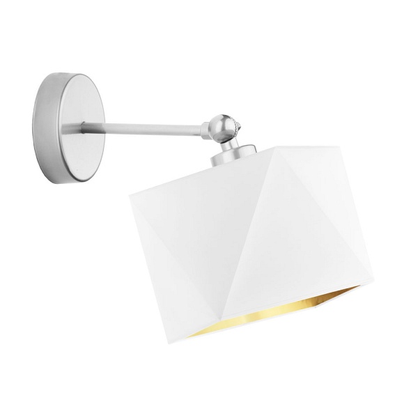 Nowoczesna oprawa ścienna w białym kolorze ULSAN GOLD  Lysne