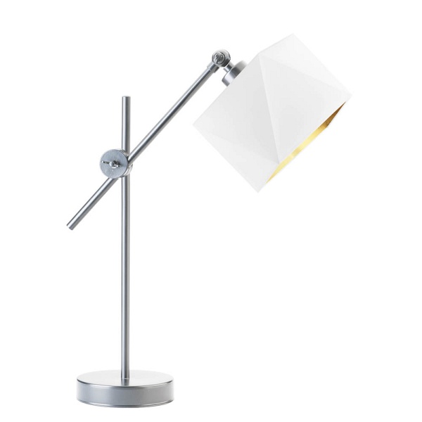 Lampka Biała  biurowa BELO GOLD  Lysne