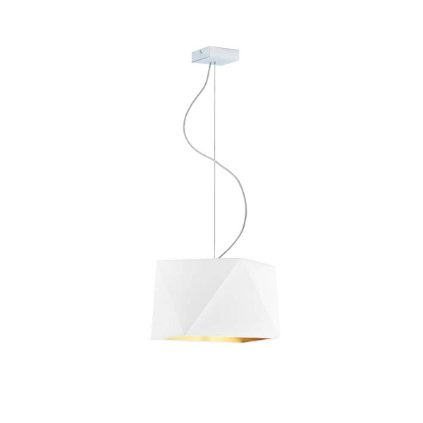 Lampa Biała  wisząca DALI GOLD  Lysne
