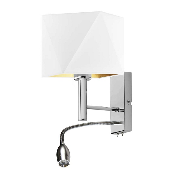 Kinkiet do sypialni nad łóżko SALEM GOLD  Lysne