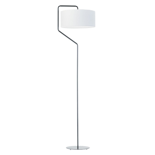 Lampa Biała  stojąca do salonu TESALLIA   Lysne
