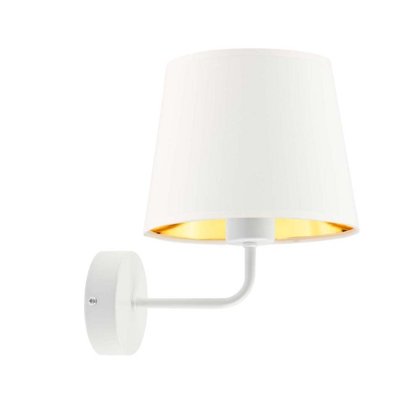 Kinkiet Biały  RIMINI GOLD  Lysne