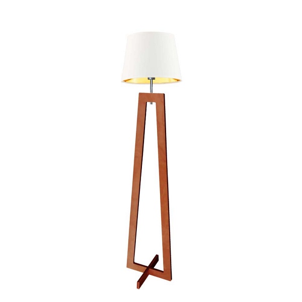 Lampa Nowoczesna  do salonu z włącznikiem nożnym KOS GOLD  Lysne