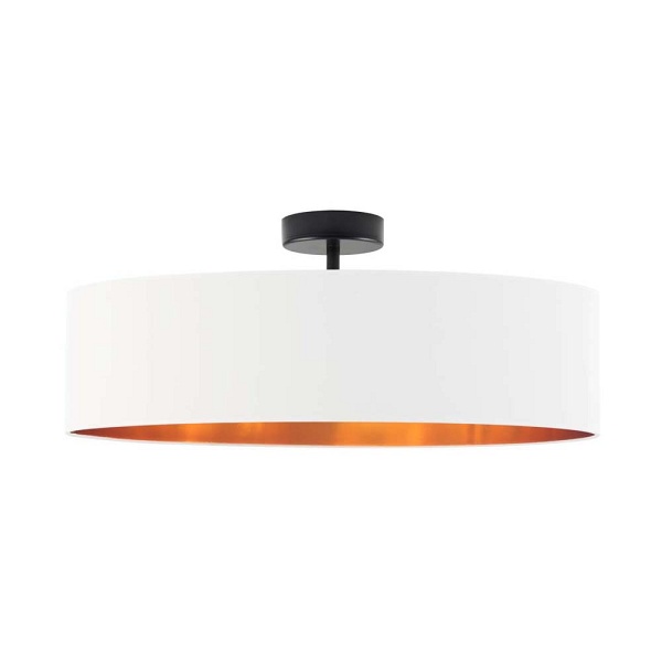 Plafoniera sufitowa WENECJA VELUR fi - 60 cm kolor szary  Lysne