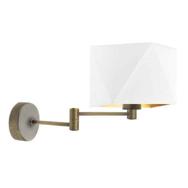 Lampa ścienna na wysięgniku HANOI GOLD  Lysne