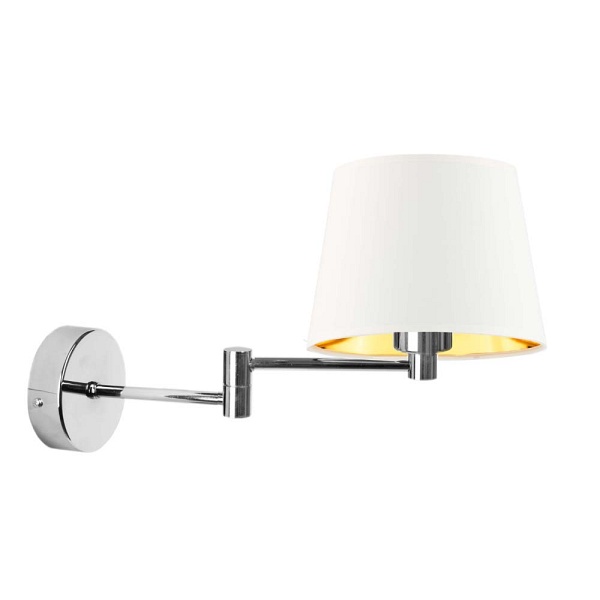 Lampa Nowoczesna  ścienna do sypialni LUGO GOLD  Lysne