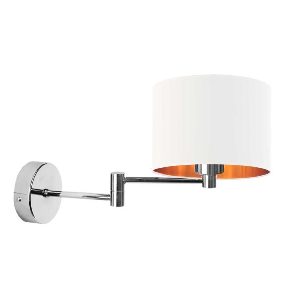 Lampa Nowoczesna  ścienna do sypialni BRAGE GOLD  Lysne