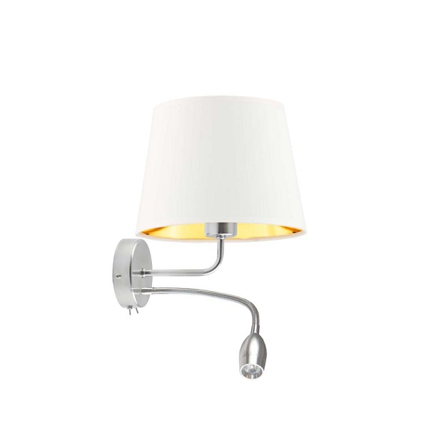 Oświetlenie ścienne z panelem LED IMPERIA GOLD  Lysne