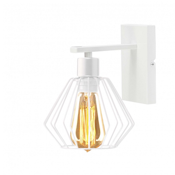 Kinkiet Biały  loftowy FRESNO LOFT  Lysne