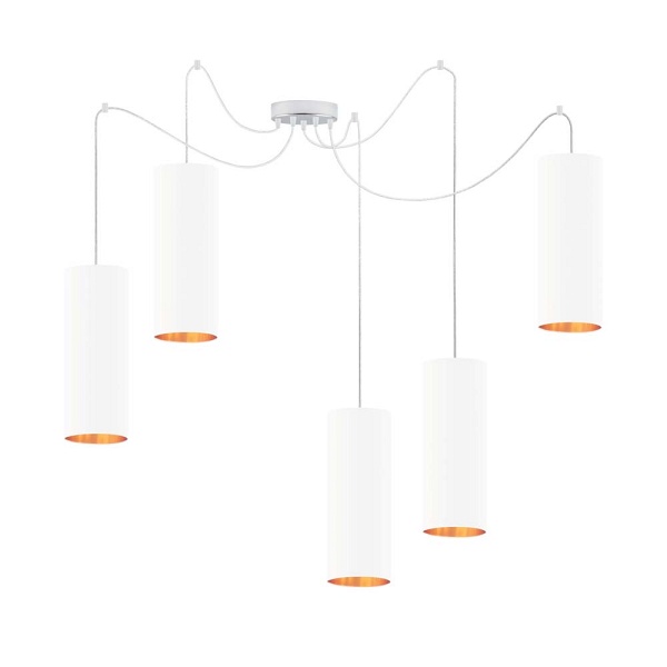 Lampa Designerska  wisząca pająk VIZELA T5 GOLD  Lysne