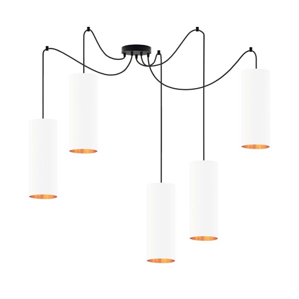 Żyrandol do salonu typu pająk VIZELA T5 GOLD  Lysne