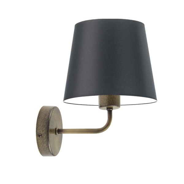 Kinkiet Czarny  ścienny RIMINI  Lysne